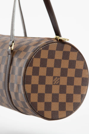 2000s Louis Vuitton Damier Ebene Papillon 30cm Shoulder Bag