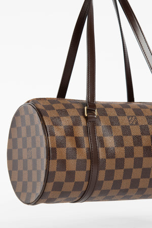 2000s Louis Vuitton Damier Ebene Papillon 30cm Shoulder Bag