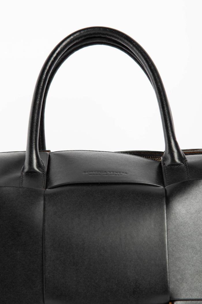 Bottega Veneta Black Leather Arco Shoulder Bag