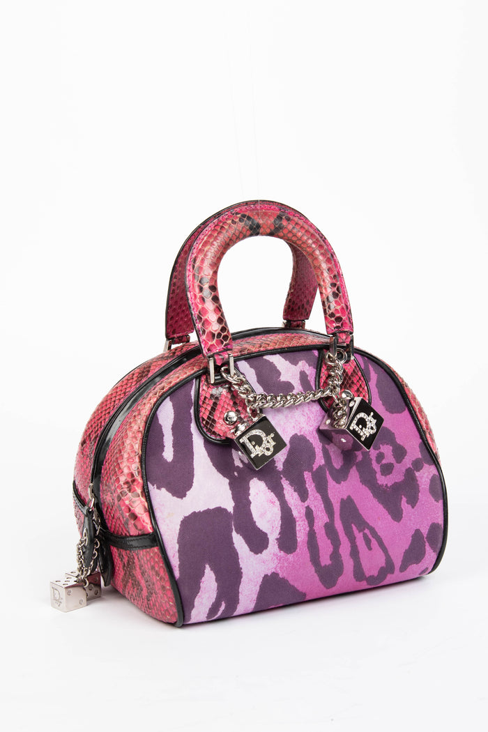 RARE 2000s Christian Dior Pink Small Gambler Dice Shoulder Bag