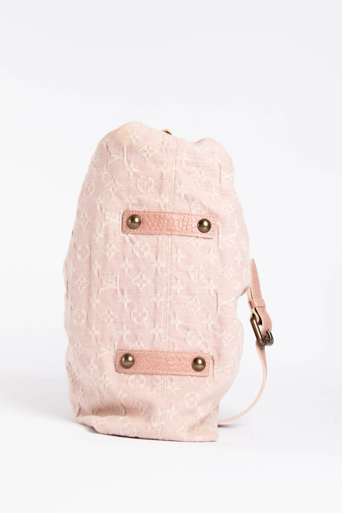 Vintage Louis Vuitton Neo Cabby Pink Denim Tote Bag