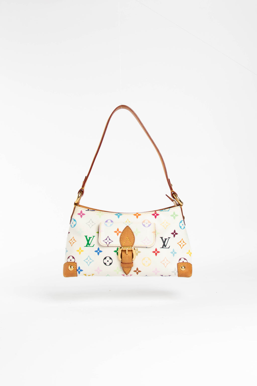 Louis Vuitton Vintage Eliza Shoulder Bag White/Multicolour GHW