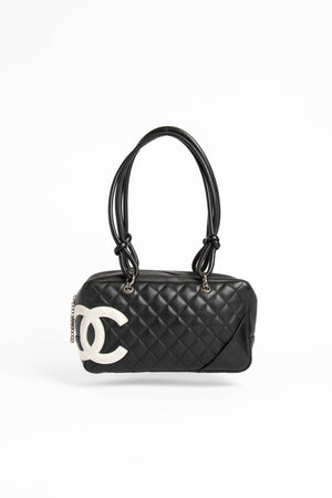 2000s Chanel Black and Pink Leather Rue Chambon Bag at 1stDibs