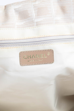 2000s Chanel Travel Line Beige Tote Bag
