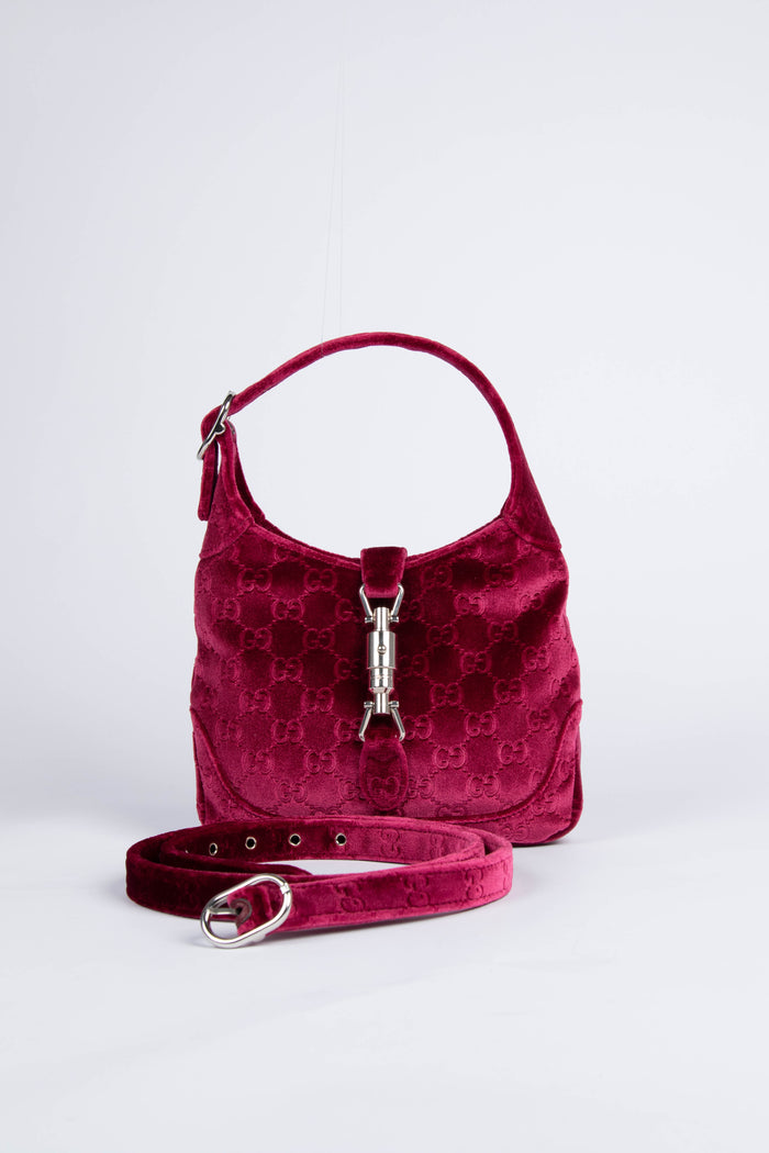 *NEW SEASON* Gucci Velvet Monogram Jackie Bag