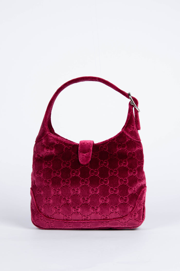 *NEW SEASON* Gucci Velvet Monogram Jackie Bag