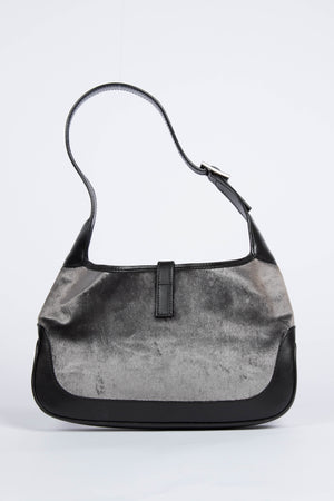 Vintage Tom Ford Gucci Grey Velvet Jackie Bag