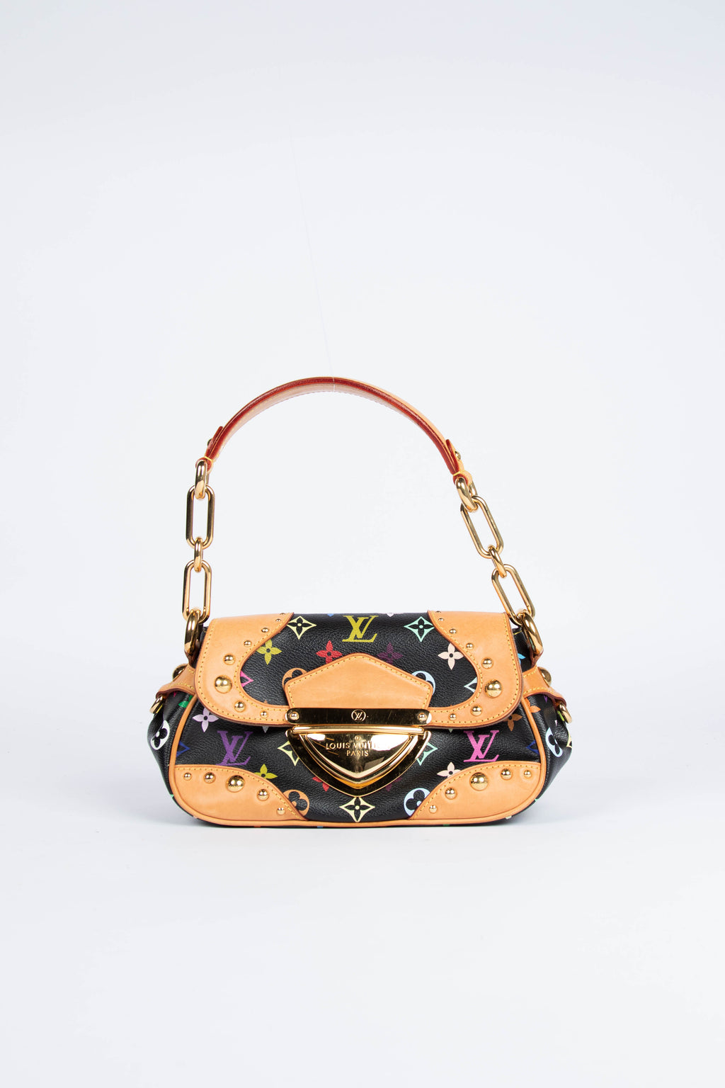 Louis Vuitton x Takashi Murakami Black Multicolour Marilyn Shoulder Bag