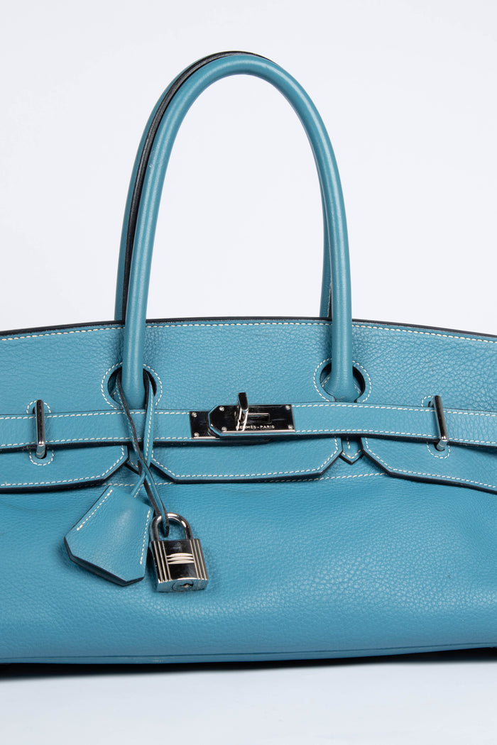 2005 Hermes Birkin JPG in Blue Jean Leather with SHW