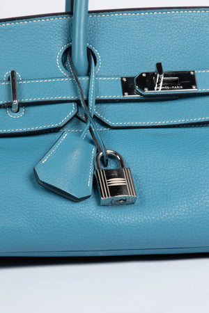 2005 Hermes Birkin JPG in Blue Jean Leather with SHW