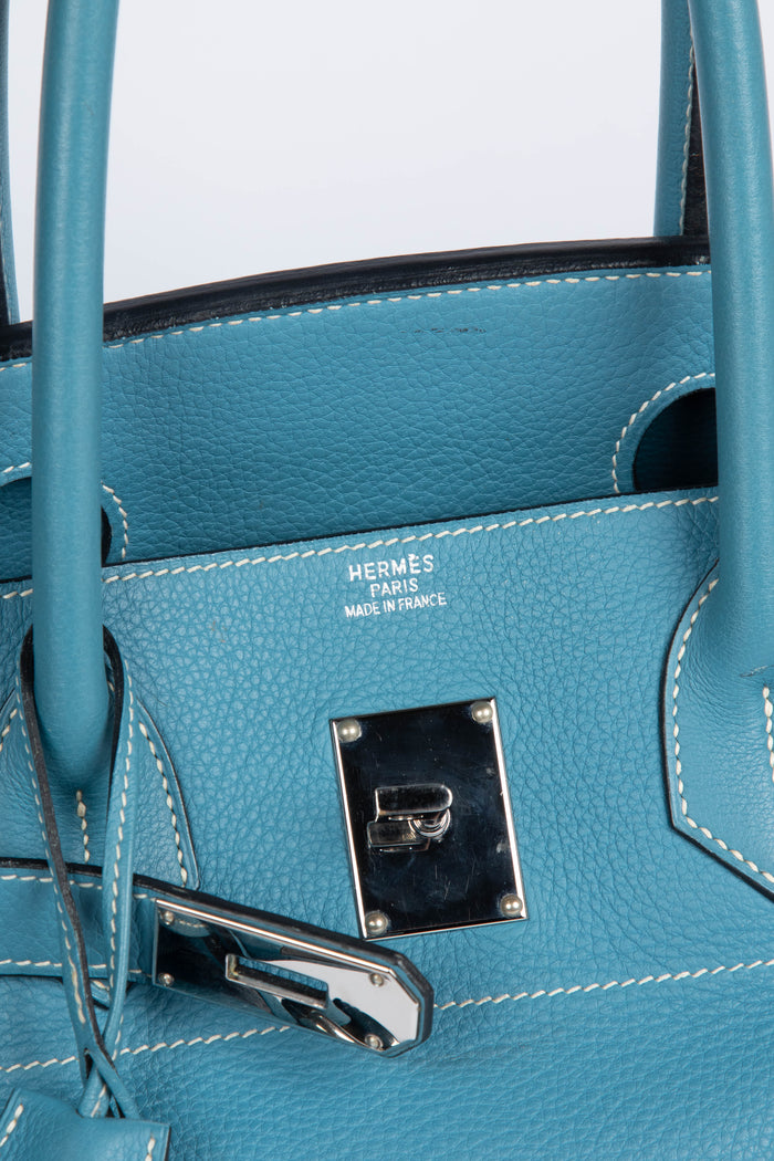 2005 Hermes Birkin JPG in Blue Jean Leather with SHW