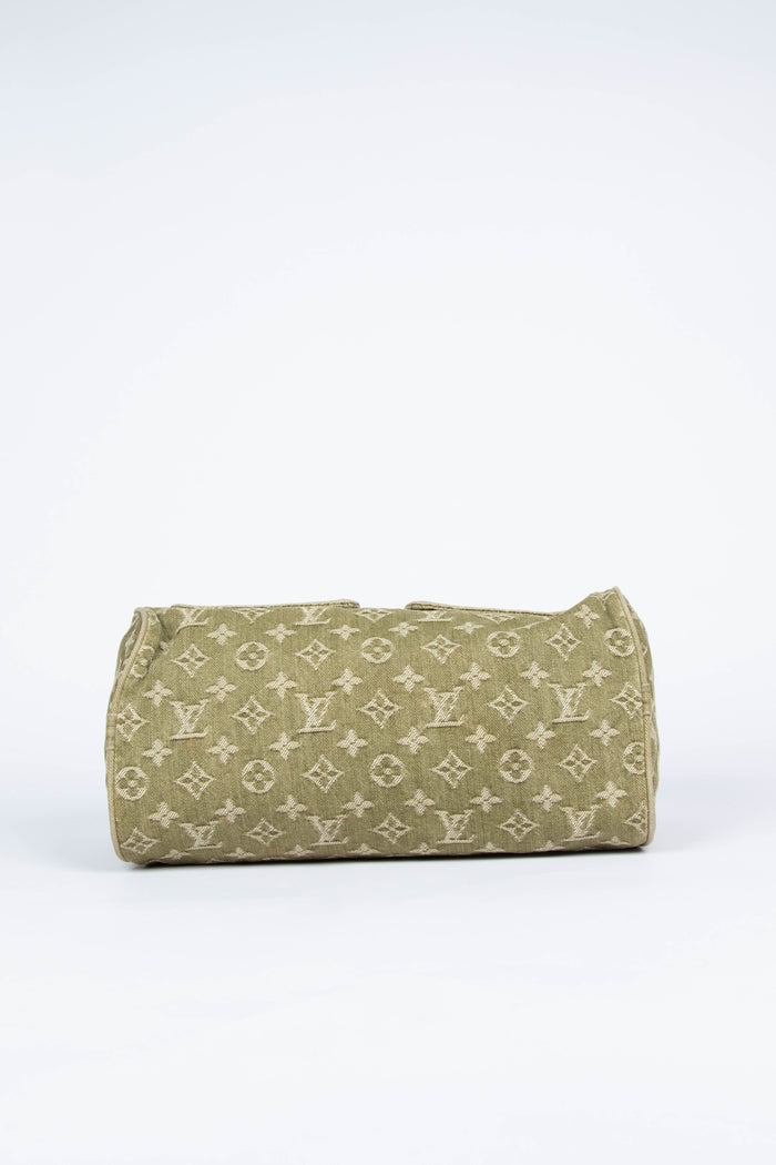 Vintage Louis Vuitton Green Denim Neo Speedy Bag