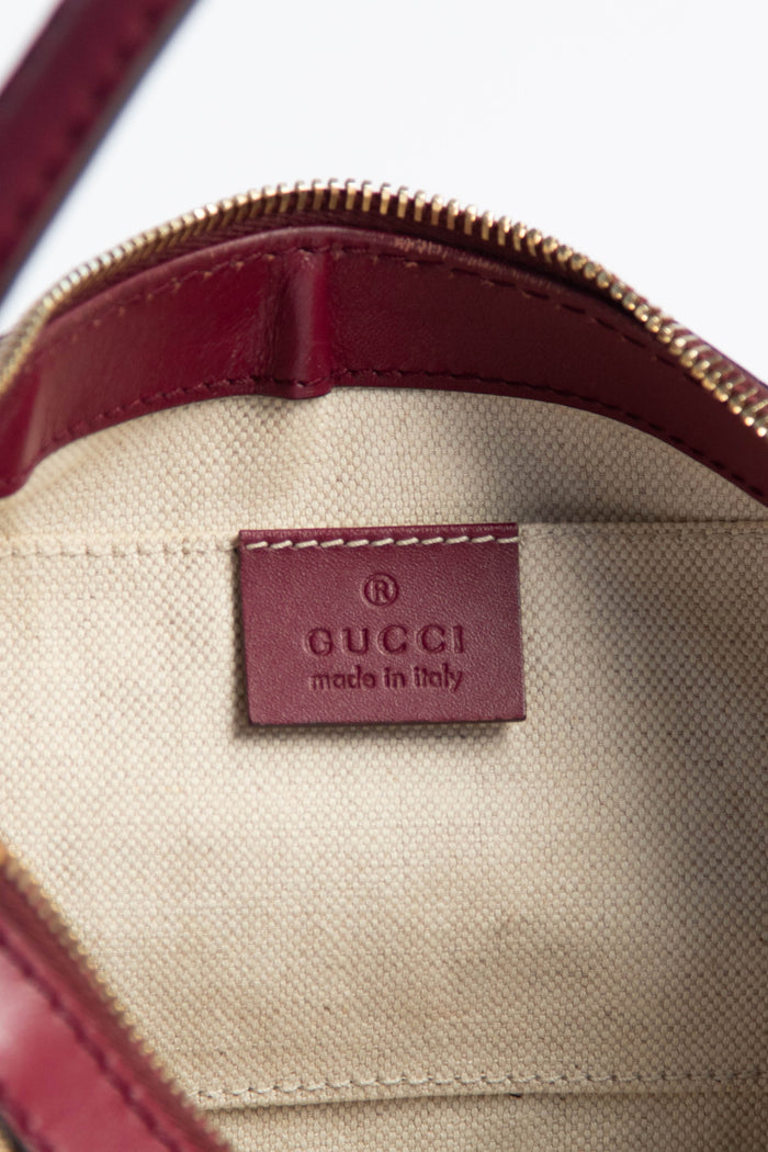 Vintage Gucci GG Monogram Bow Shoulder Bag
