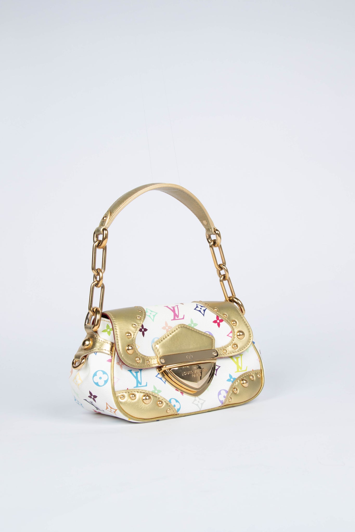 Vintage Louis Vuitton x Takashi Murakami White Multicolour Marilyn Shoulder Bag