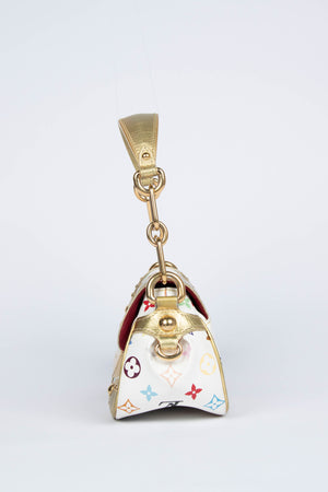 Vintage Louis Vuitton x Takashi Murakami White Multicolour Marilyn Shoulder Bag