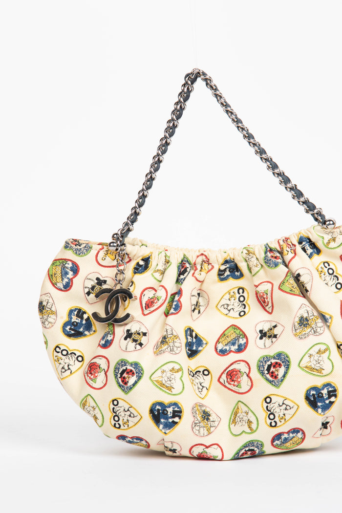 2000s Chanel Valentines Top Handle Bag
