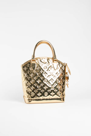 RARE Louis Vuitton Gold Lockit Top Handle Bag