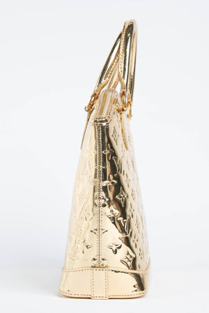RARE Louis Vuitton Gold Lockit Top Handle Bag