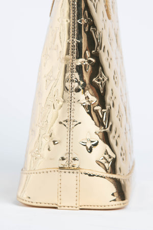 RARE Louis Vuitton Gold Lockit Top Handle Bag