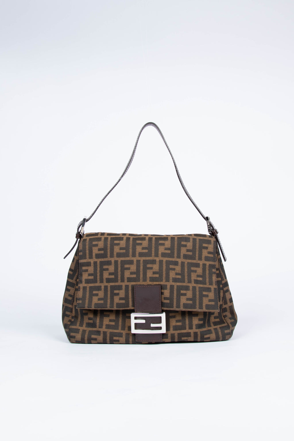 Vintage Fendi Zucca Mamma Shoulder Bag