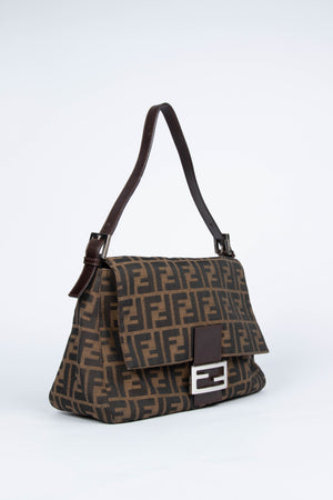 Vintage Fendi Zucca Mamma Shoulder Bag