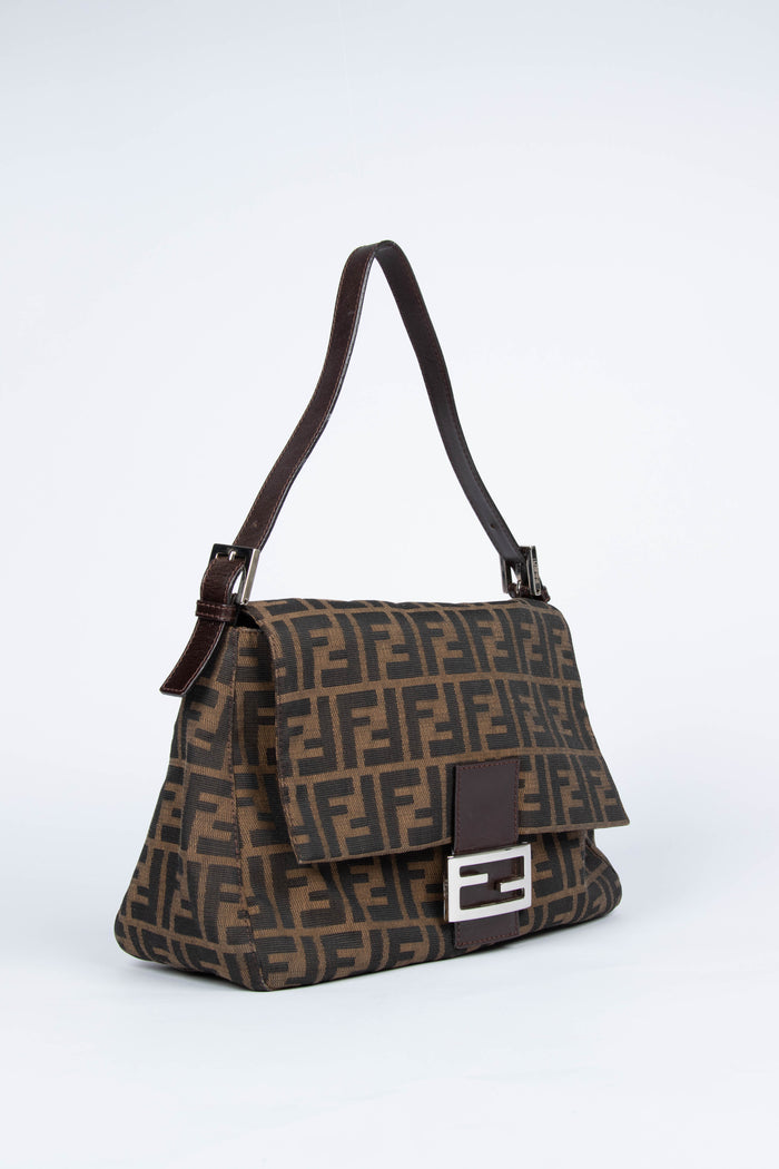 Vintage Fendi Zucca Mamma Shoulder Bag