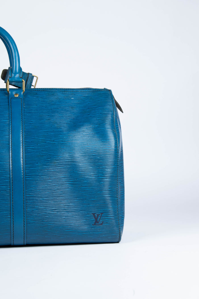 Vintage Louis Vuitton Keepall 45cm Blue Epi Leather