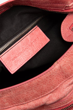 2010s Balenciaga Pink Leather In the Town Bag SHW