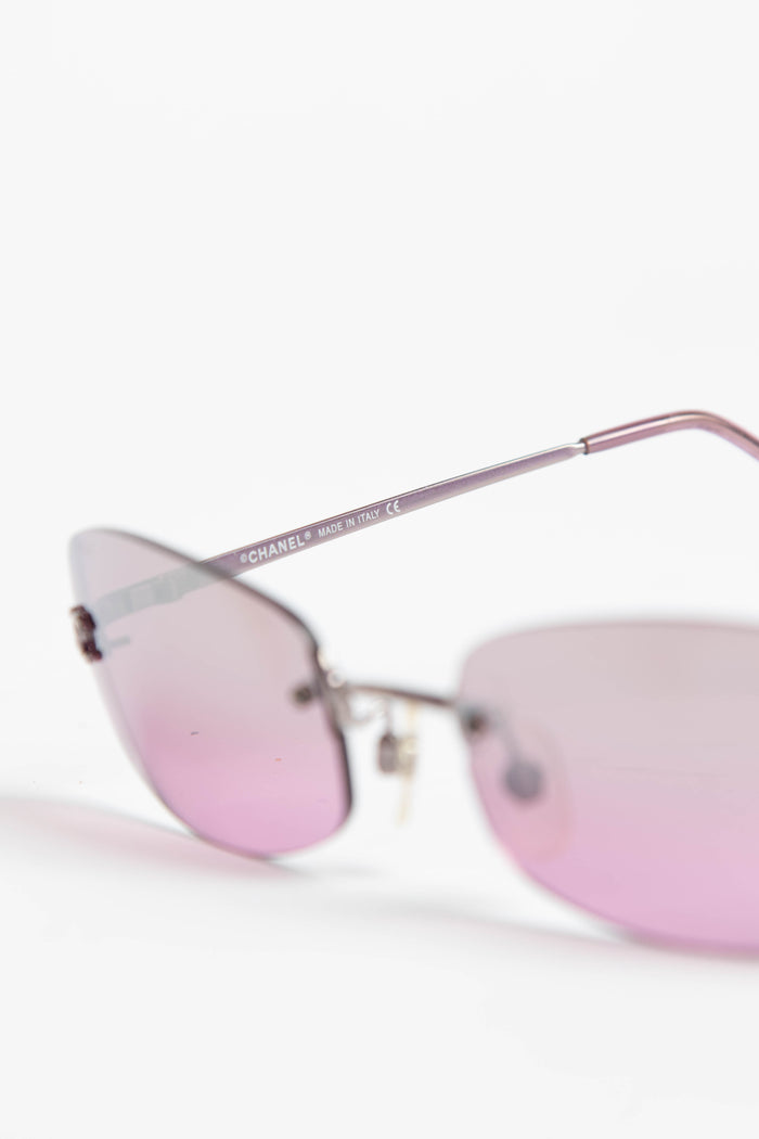 2000s Chanel Pink Sunglasses