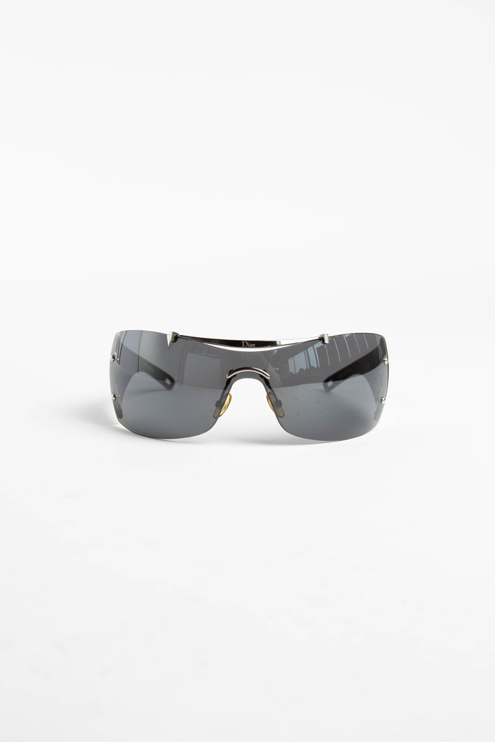 Y2K Christian Dior DIORITO 2 Black Sunglasses