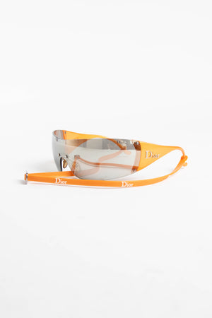 Y2K Christian Dior Orange Wrap Sunglasses