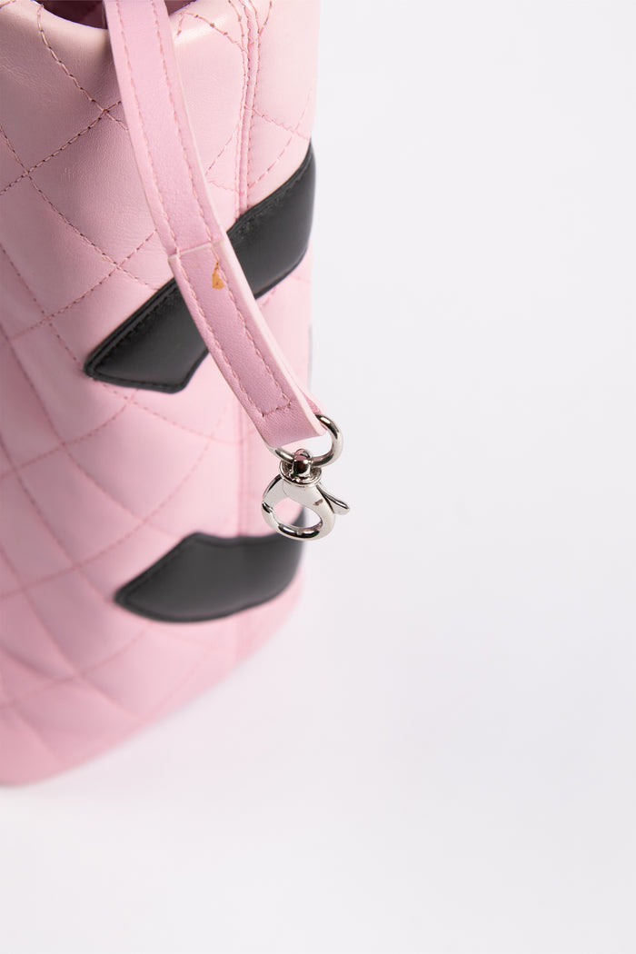 2000s Chanel Pink Rue Cambon Bucket Bag