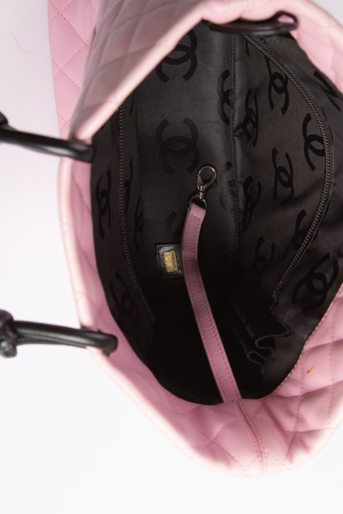 2000s Chanel Pink Rue Cambon Bucket Bag