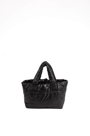 2010s Chanel Nylon Puffer Black Tote Bag