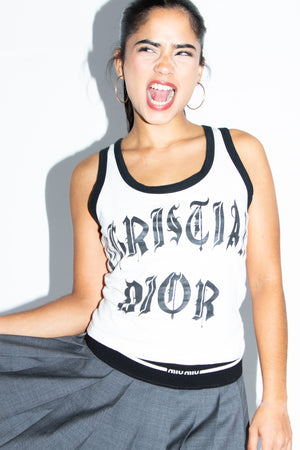 2002 Christian Dior John Galliano Gothic Vest Top (UK 10)