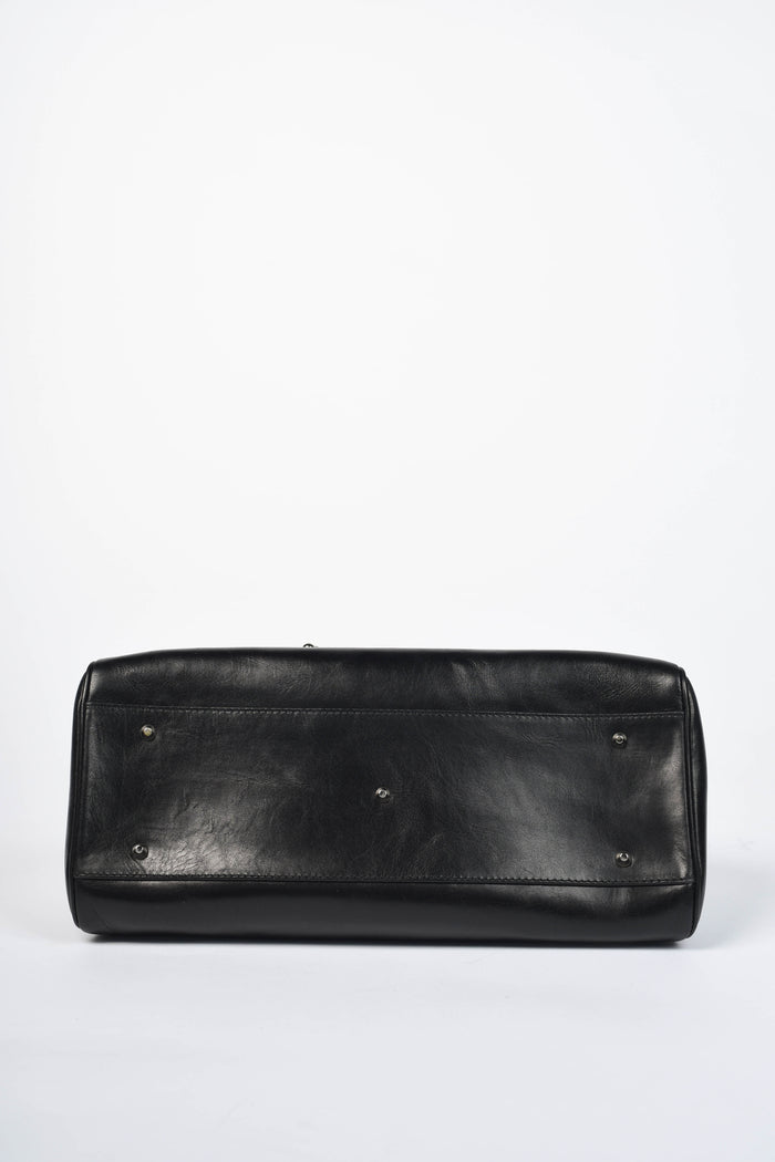 RARE Christian Dior Black Leather Hardcore Piercing Shoulder Bag