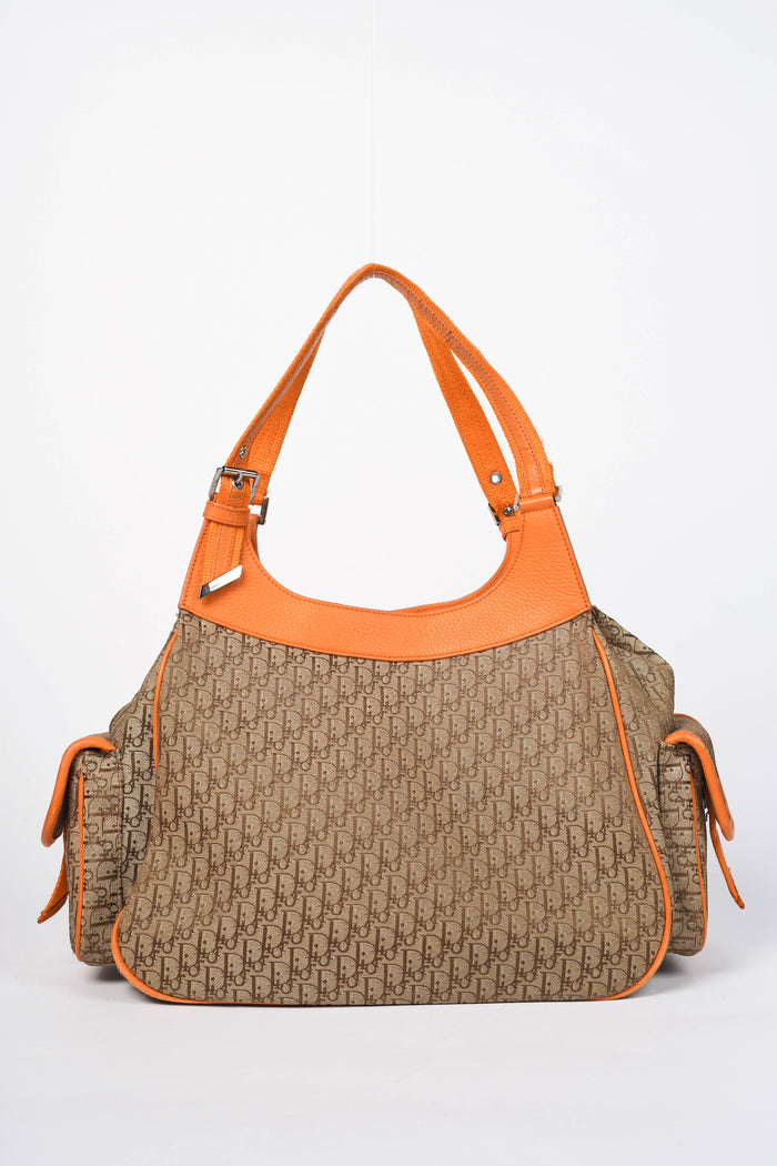 2000s Christian Dior Monogram Cargo Shoulder Bag