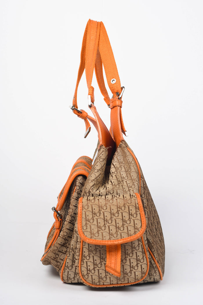 2000s Christian Dior Monogram Cargo Shoulder Bag