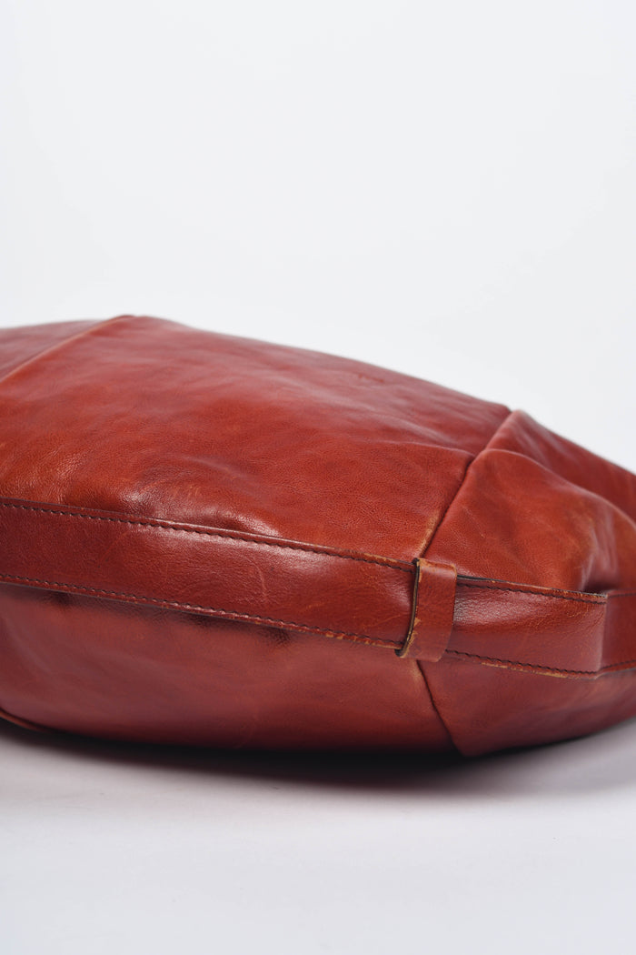 Vintage Yves Saint Laurent Red Leather Mombasa Shoulder Bag