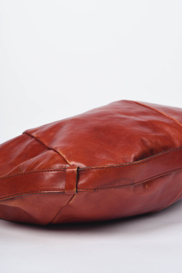 Vintage Yves Saint Laurent Red Leather Mombasa Shoulder Bag