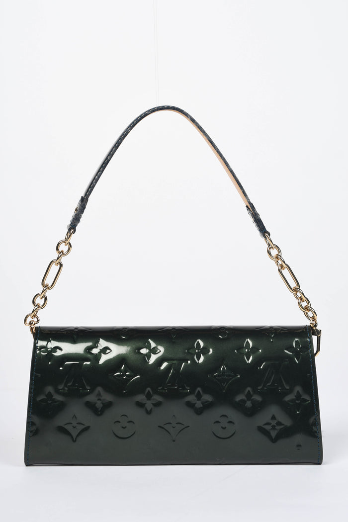 Vintage Louis Vuitton Green Vernis Sunset Boulevard Shoulder Bag