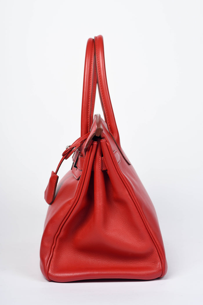 2006 Hermes Birkin 30cm in Rouge Vif Swift Leather with PHW