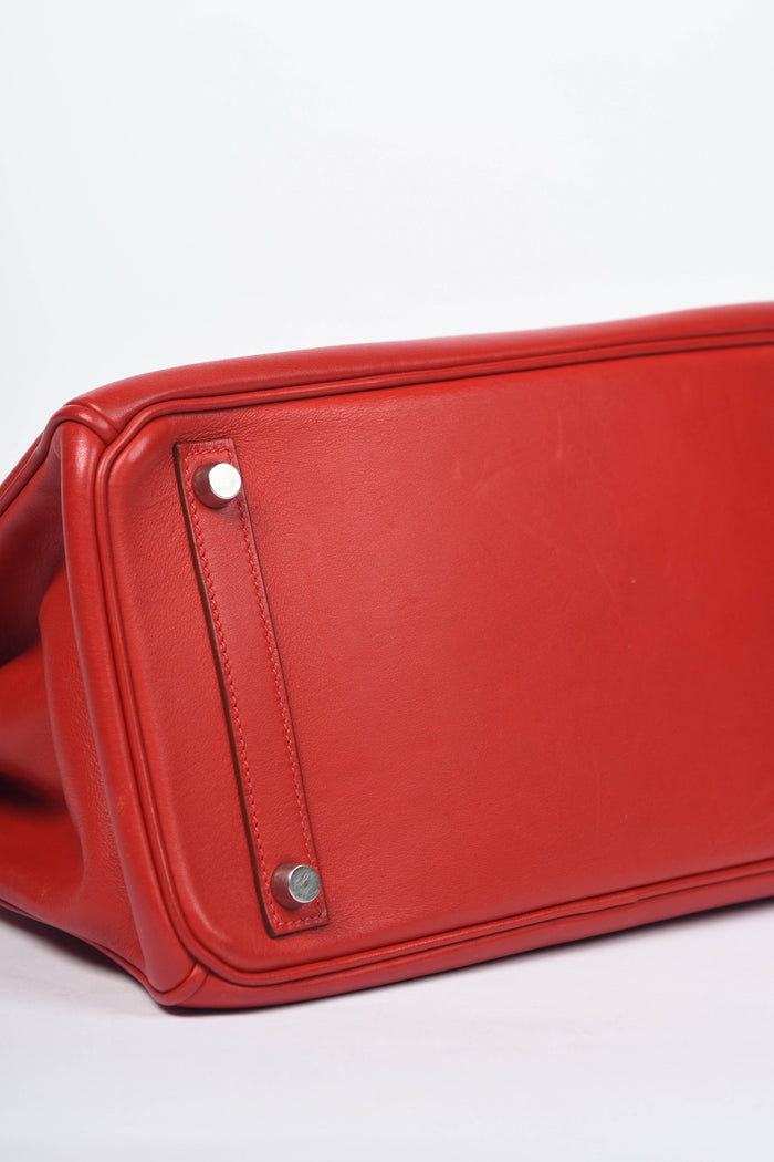 2006 Hermes Birkin 30cm in Rouge Vif Swift Leather with PHW