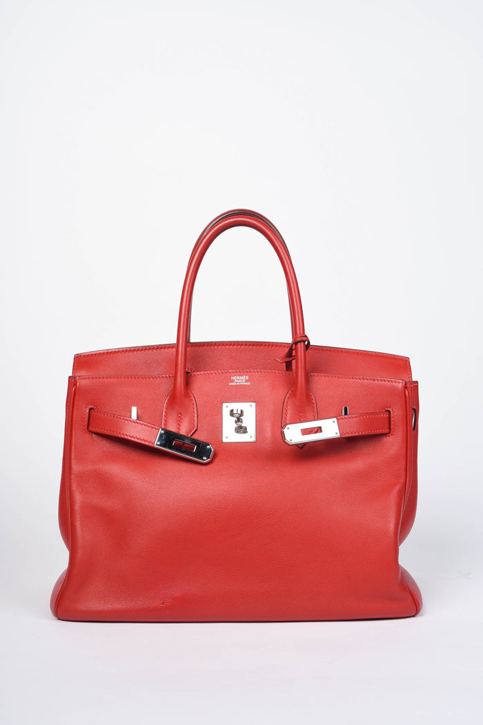 2006 Hermes Birkin 30cm in Rouge Vif Swift Leather with PHW