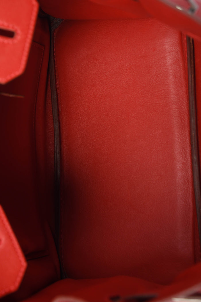2006 Hermes Birkin 30cm in Rouge Vif Swift Leather with PHW