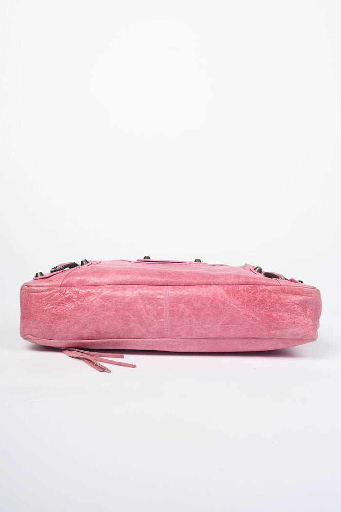 2000s Balenciaga Pink Leather First City Bag