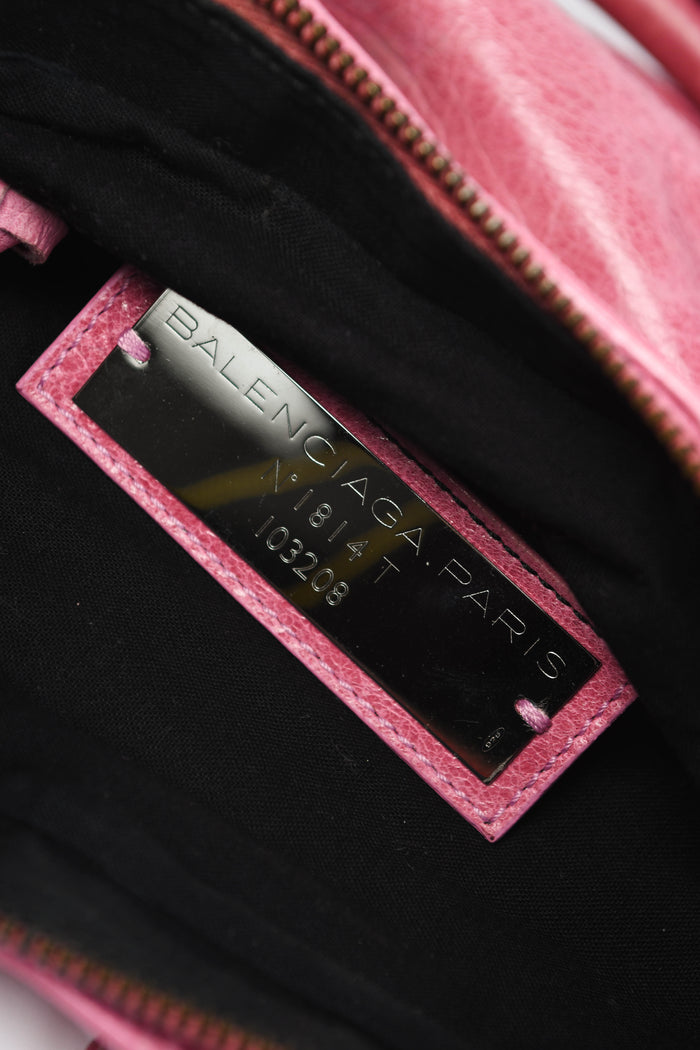 2000s Balenciaga Pink Leather First City Bag