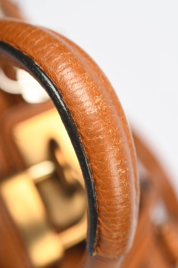 2000s Chloe Tan Leather Small Paddington Shoulder Bag