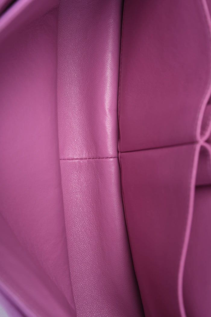 2010s Chanel Pink Lambskin Leather Jumbo Double Flap Shoulder Bag