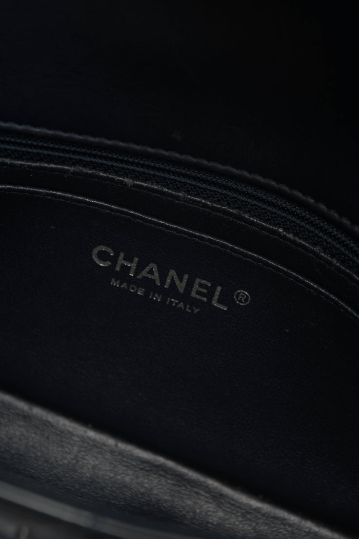 2010s Chanel Petrol Green Patent Leather Mini Rectangular Single Flap Bag